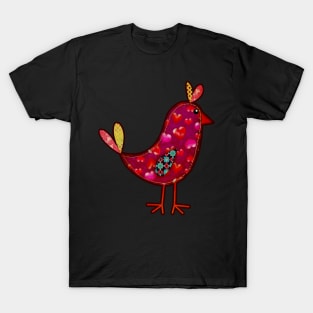 Heart Bird I | Valentine's Day Sweet Heart Birds | Cherie's Art(c)2021 T-Shirt